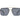 Square Half Frame Retro Brow-Bar Sunglasses
