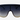 Rimless Two Tone Shield Sunglasses